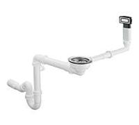 hansgrohe 660 hansgrohe vidage / trop-plein 43921800 manuel, pour simple vasque, D14-10 BSO, acier inoxydable