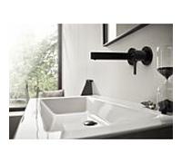 hansgrohe 76051670 caché mitigeur lavabo , pour montage mural, avec sortie 16,5 cm, noir mat