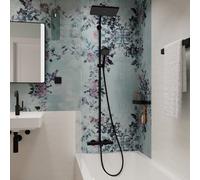 Système de douche Hansgrohe Activera Q 28753670, pommeau de douche 290 x 180 mm, 1 jet, noir mat