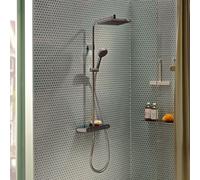 hansgrohe Activera Q Colonne de douche en applique avec mitigeur thermostatique, 28649000,