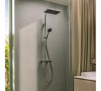 hansgrohe Activera Q Showerpipe 290/180 1jet, EcoSmart+, avec Ecostat Fine, 28749000, Couleur: chrome