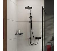 Hansgrohe Ensemble de douche mural Activera S 240 mm EcoSmart Noir mat 28074670