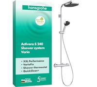 Hansgrohe Ensemble de douche mural Activera S 240 1 jet EcoSmart Ecostat Fine Varia Chrome 28078000