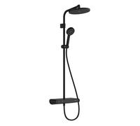 Système de douche Hansgrohe Activera S 28639670, pommeau de douche 240 mm, 1 jet, noir mat