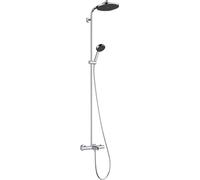 hansgrohe Activera S système de douche 240, 1 type de jet, EcoSmart, avec thermostat de baignoire Ecostat, 28871000, Couleur: chrome