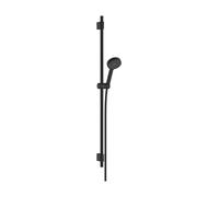 hansgrohe Activera Select S kit de douche 95, 2 types de jets, EcoSmart, avec barre de douche Varia 105cm, 28050670, Couleur: noir mat