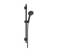 hansgrohe Activera Select S kit de douche 95, 2 types de jets, EcoSmart, avec barre de douche Varia 72cm, 28048670, Couleur: noir mat