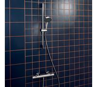 Hansgrohe Ensemble douche Activera Select S 28876000 - thermostat, chrome, barre 65 cm, EcoSmart