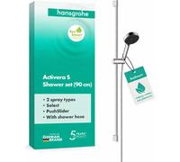 hansgrohe Activera Select S Set de douche 95 2jet EcoSmart avec barre de douche 90 cm, chrome, 1 pièce.