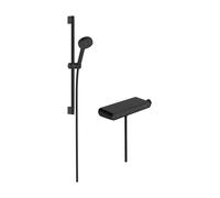 Hansgrohe Activera Select S - Set de douche avec thermostat, 2 jets, EcoSmart, noir mat 28087670