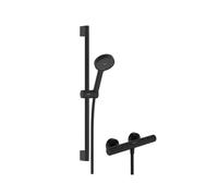 Hansgrohe Activera Select S - Set de douche avec thermostat, 2 jets, EcoSmart, noir mat 28876670