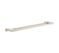 hansgrohe AddStoris 41743820 Barre porte-serviettes double moderne en nickel brossé