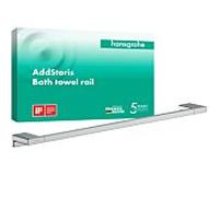 hansgrohe AddStoris Badetuchhalter 41747000 longueur 648mm, montage mural, métal, chromé