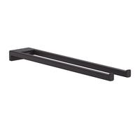 hansgrohe AddStoris porte-serviettes 41770670 longueur 445mm, deux bras, montage mural, métal, noir mat