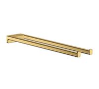 Hansgrohe AddStoris - Porte-serviettes double, longueur 45 cm, aspect d'or poli 41770990