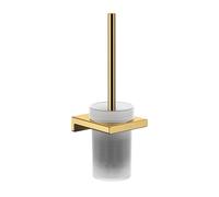 Hansgrohe AddStoris - Brosse WC murale, verre mat / aspect d'or poli 41752990