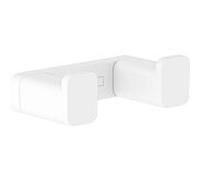 hansgrohe AddStoris double crochet 41755700 fixation murale, métal, blanc mat