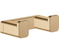 Hansgrohe Crochet double porte-serviettes AddStoris 41755140 Fixation murale métal Bronze brossé