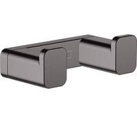 Hansgrohe Crochet double AddStoris 41755340 – mural, métal, chrome noir brossé