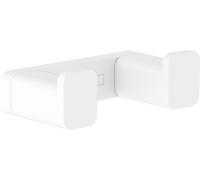 hansgrohe AddStoris crochet pour serviette double, 41755700, Couleur: blanc mat