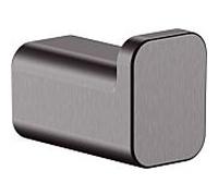 hansgrohe Crochet simple AddStoris 41742340 fixation murale, métal, chrome noir brossé