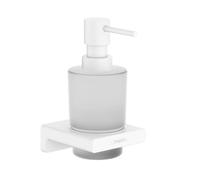 Hansgrohe AddStoris - Distributeur de carte avec support, verre mat / blanc mat 41745700