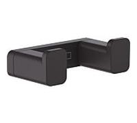 hansgrohe AddStoris double crochet 41755670 fixation murale, métal, noir mat