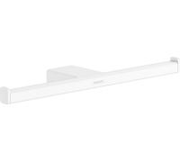 hansgrohe AddStoris double porte-rouleau de papier, 41748700, Couleur: blanc mat