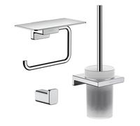 hansgrohe AddStoris Ensemble d'accessoires de salle de bains, 41752000+41742000+41772000,