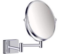 Hansgrohe Miroir cosmétique AddStoris 24,6×24,6 cm arrondi, grossissement 1x/3x, chromé 41791000