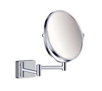 Hansgrohe Miroir cosmétique AddStoris 24,6×24,6 cm arrondi, grossissement 1x/3x, chromé 41791000