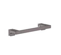 hansgrohe AddStoris - Poignée de porte de douche, Poignée de maintien pour la douche, Porte-serviettes, Porte-serviettes de bain, Accessoires de salle de bains, noir chrome brossé, 41759340