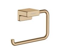 hansgrohe AddStoris - Porte-papier WC, Distributeur de papier toilette pour montage mural, Support de rouleau de papier toilette, fixation cachée, Accessoires salle de bains, Bronze brossé, 41771140