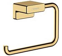 hansgrohe AddStoris Papierrollenhalter 41771990 sans couvercle, montage mural, métal, optique or poli