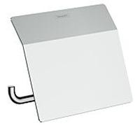 Hansgrohe Porte-papier toilette AddStoris 41753000 métal chromé avec couvercle, montage mural