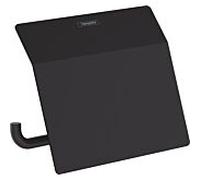 hansgrohe AddStoris Papierrollenhalter 41753670 avec couvercle, montage mural, métal, noir mat