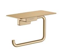 Support de papier toilette hansgrohe AddStoris, avec tablette, 41772140, Couleur: Bronze brossé