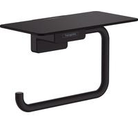 hansgrohe AddStoris Porte-rouleau papier avec tablette noir mat, 1 pièce.