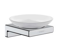 Hansgrohe AddStoris - Porte-savon avec support, verre mat / chrome 41746000