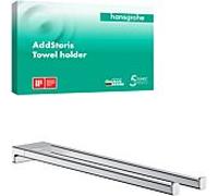 hansgrohe AddStoris porte-serviettes 41770000 longueur 445mm, deux bras, montage mural, métal, chromé