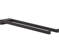 hansgrohe AddStoris porte-serviettes 41770670 longueur 445mm, deux bras, montage mural, métal, noir mat