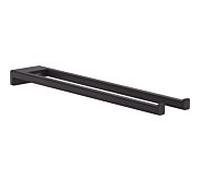 hansgrohe AddStoris porte-serviettes 41770670 longueur 445mm, deux bras, montage mural, métal, noir mat