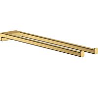 Hansgrohe Porte-serviettes AddStoris 45 cm à deux bras Or poli 41770990