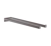 Hansgrohe Porte-serviettes AddStoris 41770340 – Double L 445 mm – Chrome noir brossé