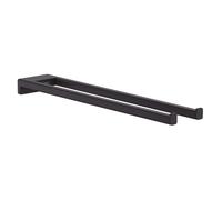 Hansgrohe AddStoris - Porte-serviettes double, longueur 45 cm, noir mat 41770670