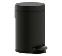 Poubelle à pédale Hansgrohe AddStoris 41775340, capacité 3 l, pose libre, chrome noir brossé