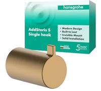 hansgrohe AddStoris S 41762140 Crochet Porte-Serviettes, Crochet de Peignoir, Fixation cachée, Accessoire de Salle de Bain, Bronze brossé
