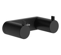 Crochet porte-serviettes mural hansgrohe AddStoris S 41785670, 2 crochets, noir mat