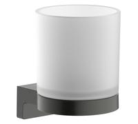Porte-brosses à dents mural Hansgrohe AddStoris S 41769340, chrome noir brossé