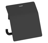 Porte-papier toilette Hansgrohe AddStoris S 41783670 avec couvercle, noir mat